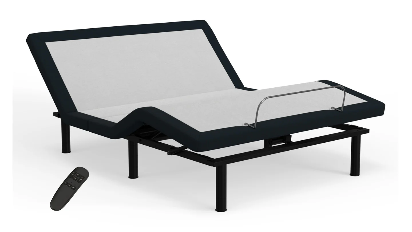 Durable Rest Adjustable Foundation showing reliable steel frame construction and quiet operation in practical bedroom setting, offering affordable adjustable bed with zero-gravity positioning for back pain relief without premium features