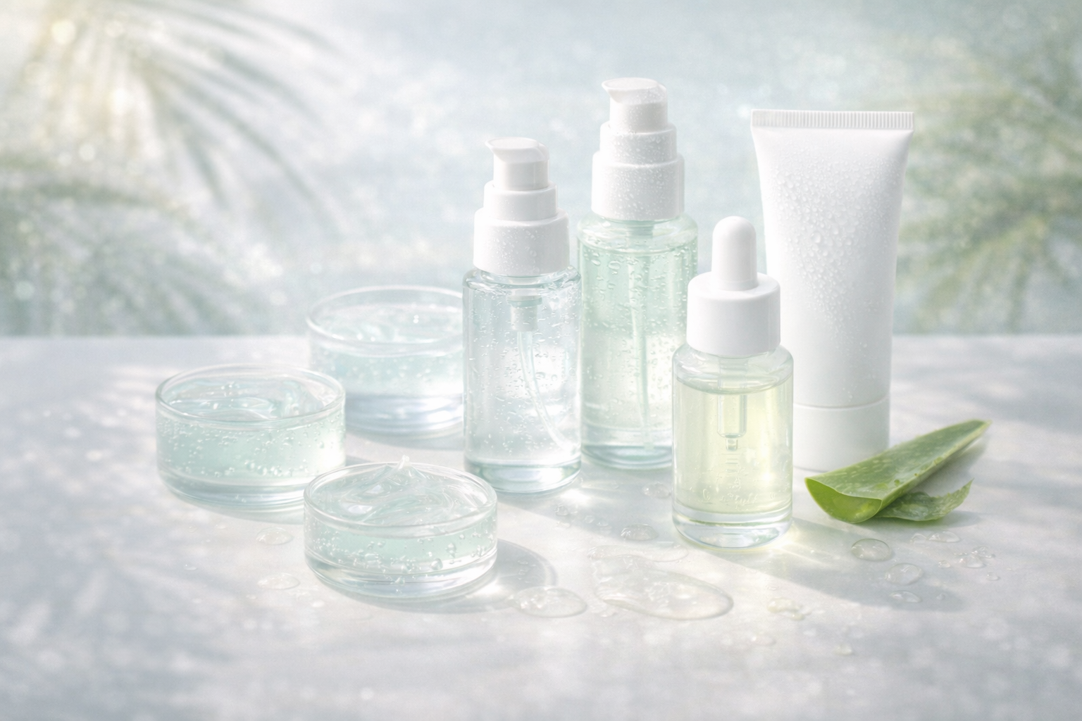 Thai acne skincare gel textures and oil-control routine for oily acne-prone skin in humid tropical climate